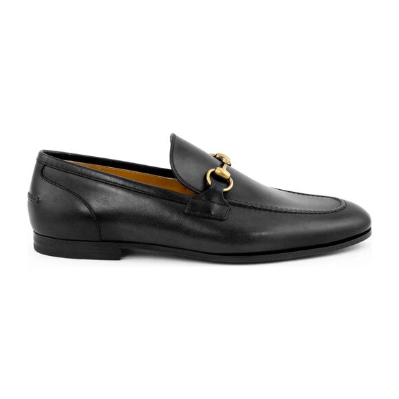 Gucci Jordaan Leather Loafers Black Men’s Size US 11/EU 10.5 (fits size US 12) - Picture 1 of 7